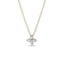 0.26 TCW Round Moissanite Diamond Leaf clover Pendent Necklace - crownmoissanite