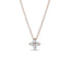 0.26 TCW Round Moissanite Diamond Leaf clover Pendent Necklace - crownmoissanite
