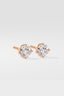 1.0 TCW Round Cut Moissanite Solitaire Stud Earrings - crownmoissanite
