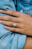 1.0 - 2.5 CT Oval Solitaire Hidden Halo Moissanite Engagement Ring - crownmoissanite