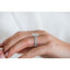 4.0 CT Emerald Solitaire Hidden Halo & Pave Moissanite Engagement Ring - crownmoissanite