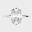 1.0 - 4.0 CT Oval Solitaire Moissanite Engagement Ring - crownmoissanite