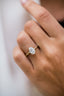 1.85 CT Oval Solitaire Moissanite Engagement Ring - crownmoissanite