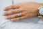 4.10 CT Emerald Solitaire Milgrain Moissanite Engagement Ring - crownmoissanite