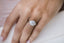 2.50 CT Elongated Cushion Three Stone Moissanite Engagement Ring - crownmoissanite