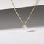0.26 TCW Round Moissanite Diamond Leaf clover Pendent Necklace - crownmoissanite