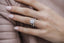 1.70 - 3.70 CT Radiant Solitaire Hidden Halo & Pave Moissanite Engagement Ring - crownmoissanite