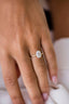 1.85 CT Oval Solitaire Moissanite Engagement Ring - crownmoissanite