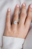 3.20 CT Elongated Cushion Solitaire Hidden Halo Moissanite Engagement Ring - crownmoissanite