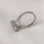 4.65 CT Elongated Cushion Solitaire Hidden Halo Moissanite Engagement Ring - crownmoissanite