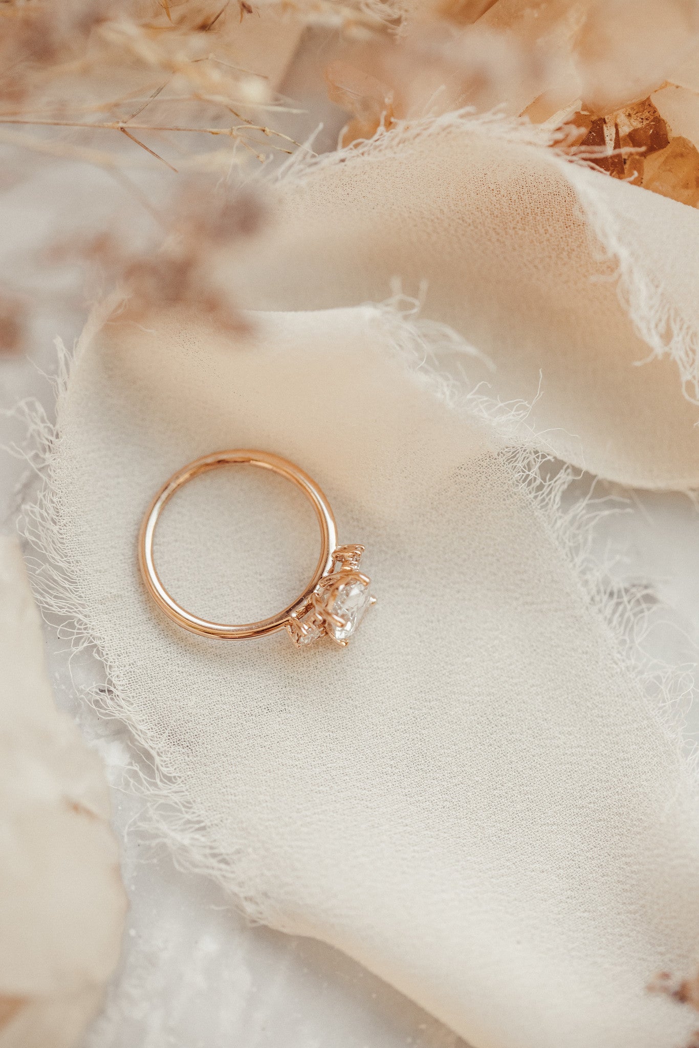 2.0 CT Oval CZ Diamond Cluster Engagement Ring