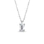0.60 CT Emerald Moissanite Diamond Solitaire Pendent Necklace - crownmoissanite