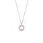 0.10 TCW Round Moissanite Diamond Circle Pendent Necklace - crownmoissanite