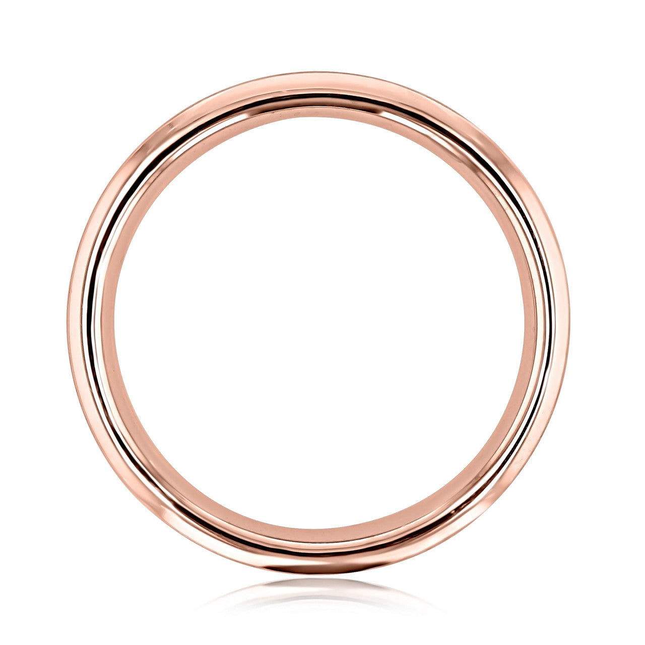 Round Stones Satin Men's Wedding Band - crownmoissanite