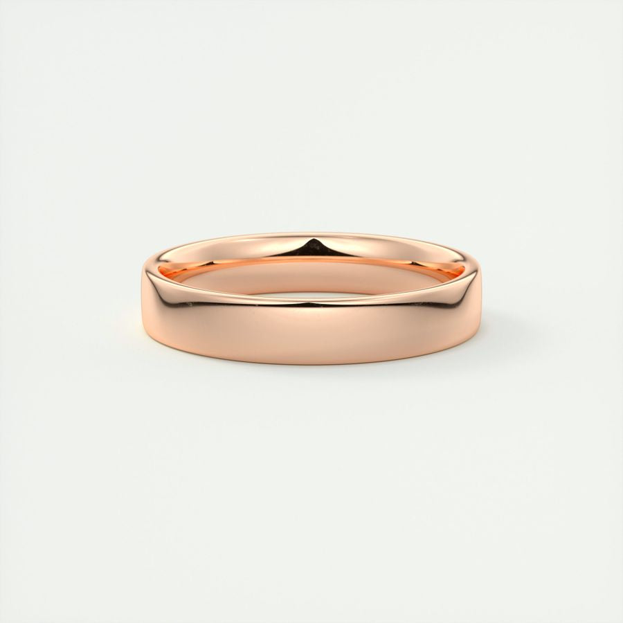 Polished Finish Regular White Gold Men's Band - crownmoissanite