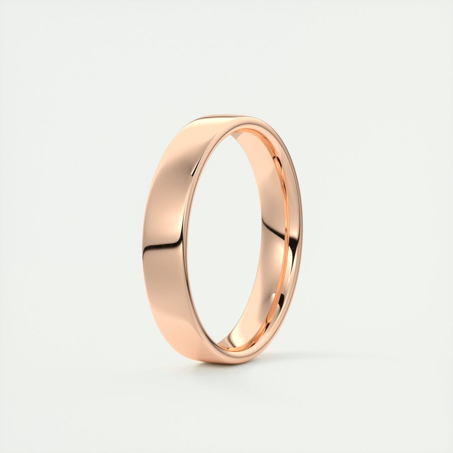 Polished Finish Regular White Gold Men's Band - crownmoissanite