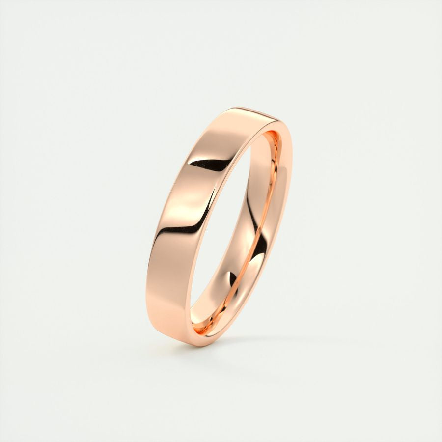 Polished Finish Regular White Gold Men's Band - crownmoissanite