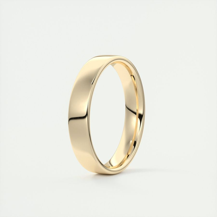 Polished Finish Regular White Gold Men's Band - crownmoissanite