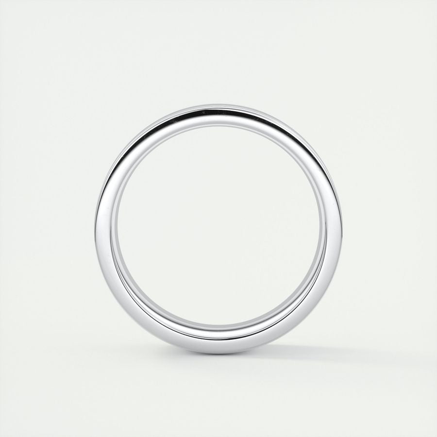 High-Polish Finish Classic Men's Band - crownmoissanite