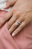 2.10 CT Round Solitaire Moissanite Engagement Ring - crownmoissanite