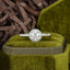 1.0 CT Round Shaped Moissanite Halo Engagement Ring - crownmoissanite