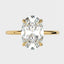 1.0 - 4.0 CT Oval Solitaire Moissanite Engagement Ring - crownmoissanite