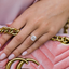 3.0 CT Cushion Solitaire Hidden Halo Moissanite Engagement Ring - crownmoissanite