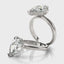 2.0 - 4.0 CT Pear Moissanite Solitaire Engagement Ring
