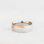 Satin-Finish Two Tone Regular Men's Band - crownmoissanite