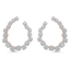 3.81 TCW Round Moissanite Diamond Hoop Earrings - crownmoissanite