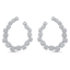 3.81 TCW Round Moissanite Diamond Hoop Earrings - crownmoissanite
