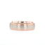 Classic Satin-Finish Rose Gold Men's Band - crownmoissanite