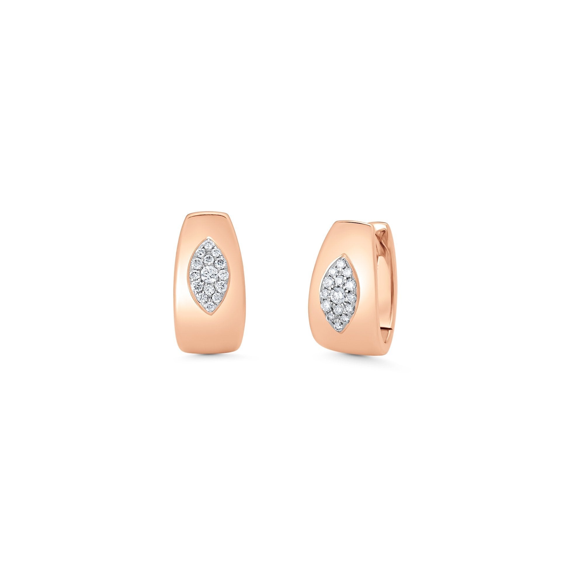 0.16 TCW Round Moissanite Diamond Huggie Earrings - crownmoissanite