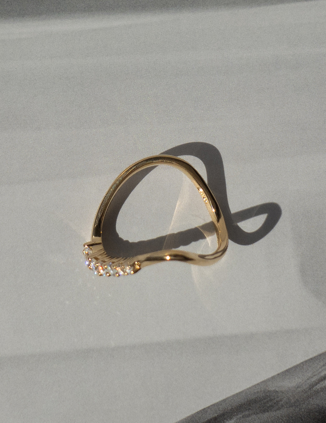 0.30 TCW Round Moissanite unique Wedding Band