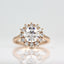 1.80 CT Round Shaped Moissanite Halo Engagement Ring - crownmoissanite