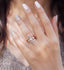 0.50 CT Princess Cut Halo Moissanite Bridal Ring Set