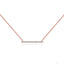 0.20 TCW Round Moissanite Diamond Bar Style Necklace - crownmoissanite
