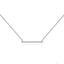 0.20 TCW Round Moissanite Diamond Bar Style Necklace - crownmoissanite