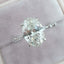 2.1 CT Oval Dainty Pave Moissanite Engagement Ring - crownmoissanite