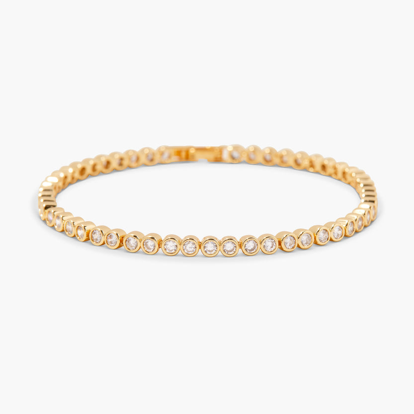 Round Cut Moissanite Diamond Tennis Bracelet