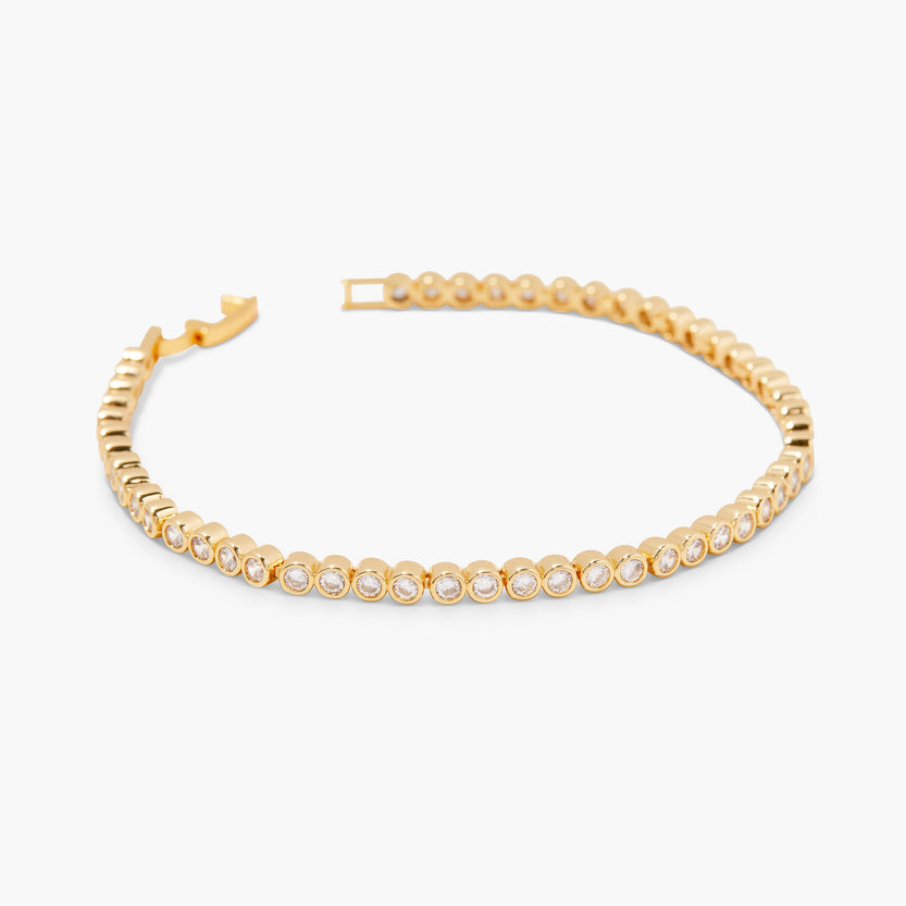 Round Cut Moissanite Diamond Tennis Bracelet