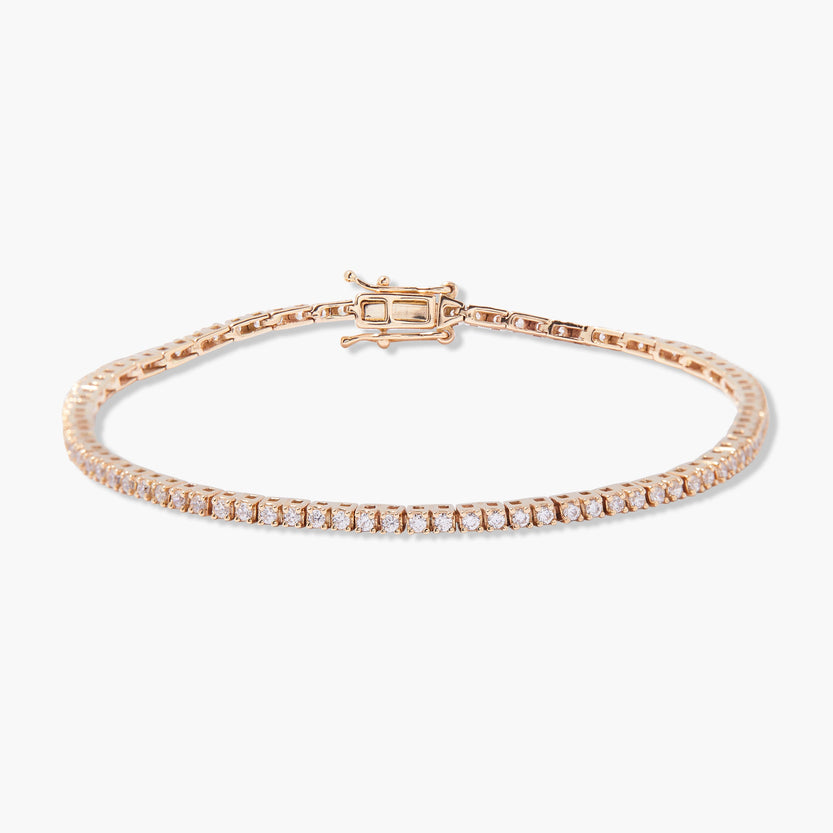 Round Cut Moissanite Diamond Tennis Bracelet