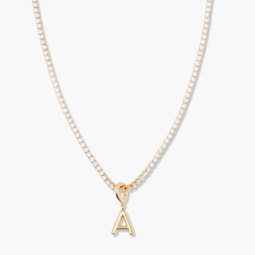 Round Cut Moissanite Diamond Tennis Necklace