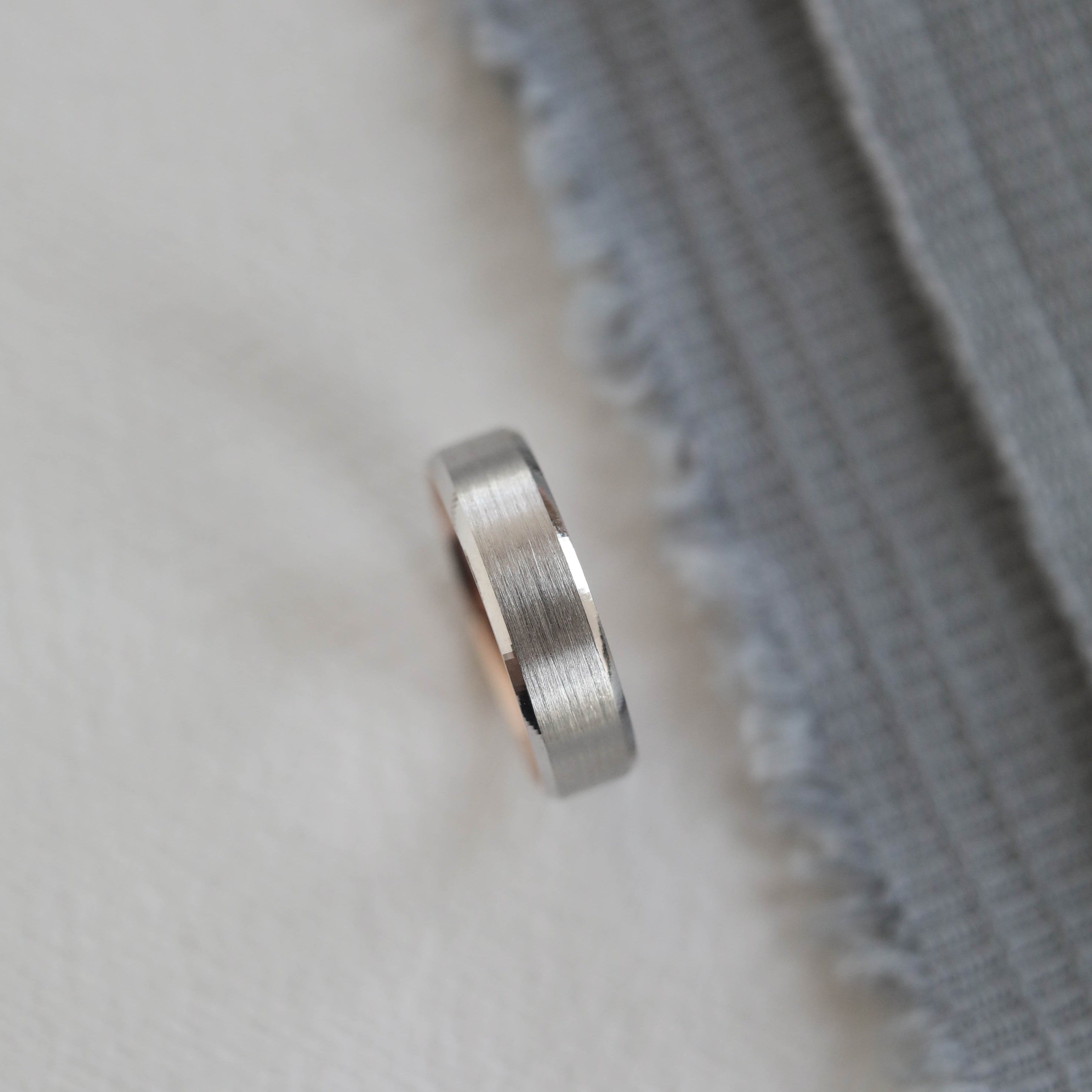 Satin-Finish Regular Yellow Gold Men's Band - crownmoissanite