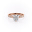 2.15 CT Cushion Cut Milgrain Pave Moissanite Engagement Ring - crownmoissanite