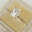 2.1 CT Radiant Cut Solitaire Style Moissanite Engagement Ring - crownmoissanite