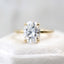 3.50 CT Oval Cut Solitaire Moissanite Engagement Ring - crownmoissanite