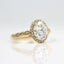 1.91 CT Oval Shaped Moissanite Halo Engagement Ring - crownmoissanite