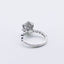 4.11 CT Round Cut Pave Moissanite Engagement Ring - crownmoissanite