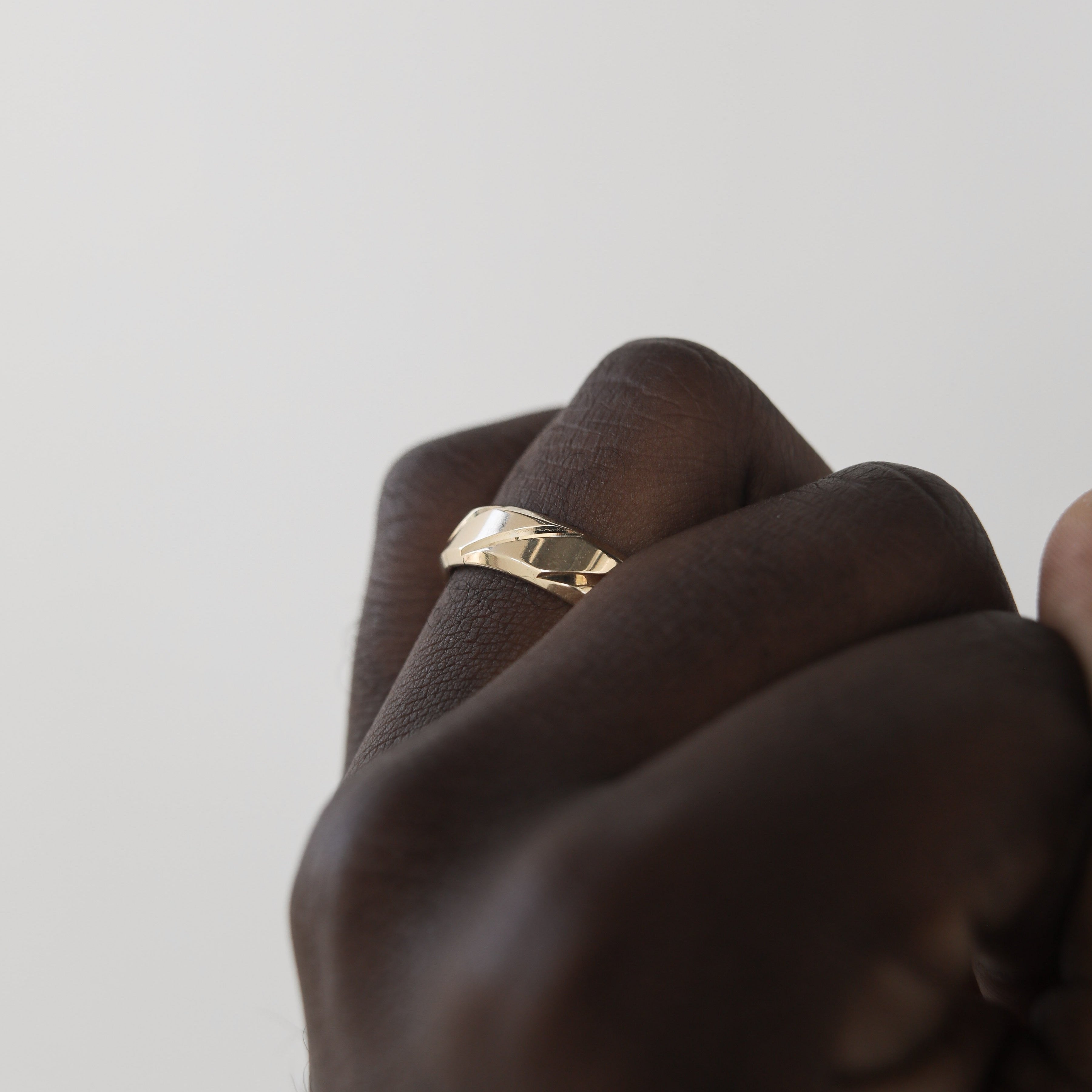 High-Polish Finish Regular Men's Band - crownmoissanite